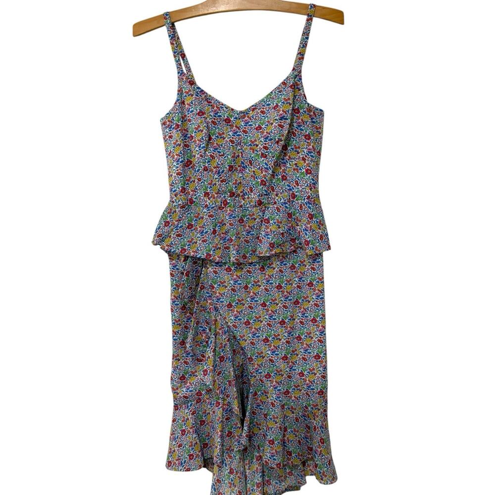 J. Crew | Dress Sleeveless Liberty Floral Sundress Ruffles Feminine- Size 6